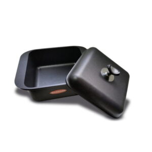CACEROLA MARMICOC CUADRADA 24CM FUNDICIÓN 5 LTS NEGRO