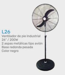 VENTILADOR PIE EVEREST INDUSTRIAL 26  L26