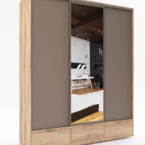 PLACARD DELOS CORREDIZA 3PTAS. 2 CAJO. 3 BOT DUO03