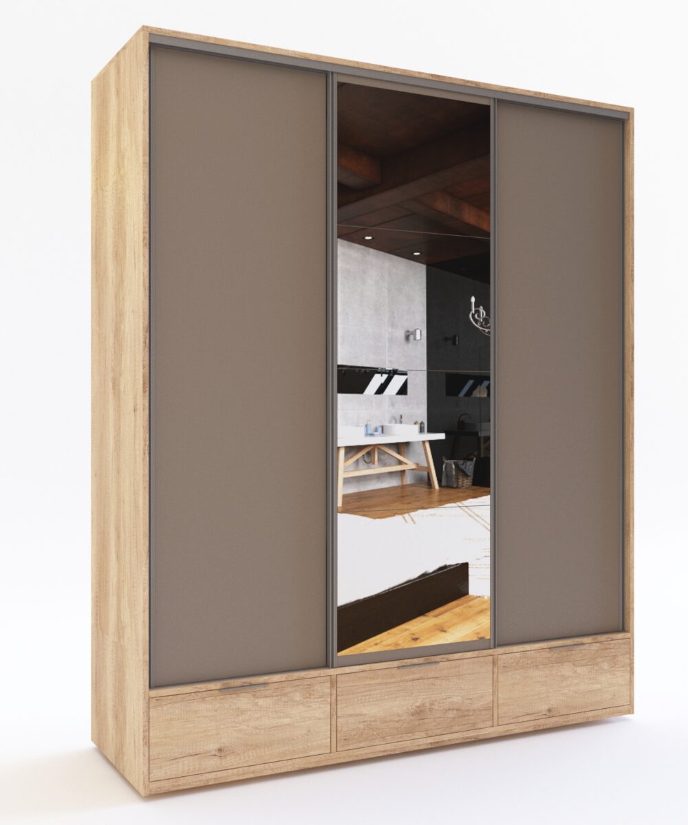 PLACARD DELOS CORREDIZA 3PTAS. 2 CAJO. 3 BOT DUO03