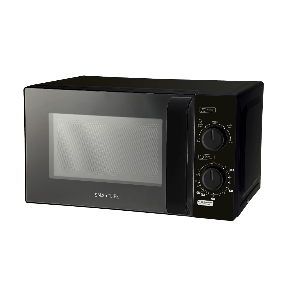 MICROONDAS SMART LIFE MECANICO NEGRO SL-MW020MMB - Imagen 3