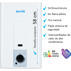 CALEFON GAS ESCORIAL 14LTS GE