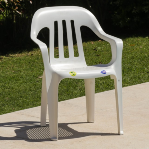SILLON FIESTA REJILLADA BLANCA VOSS200