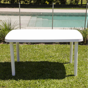 MESA PLASTICA RECTANGULAR VOSS2000 1,35 BLANCA