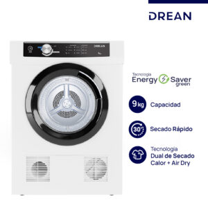SECADORA DE ROPA DREAN 9KG BLANCO SED090VBCLO
