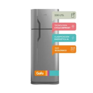 HELADERA GAFA HGF368 GRIS PLATA