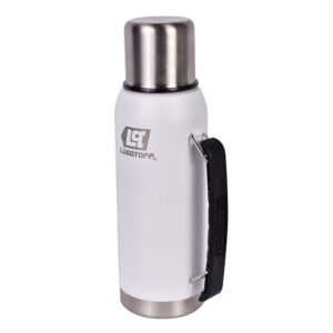 TERMO LUSQTOFF CON MANIJA 1 LT BLANCO/VERDE/ROSA