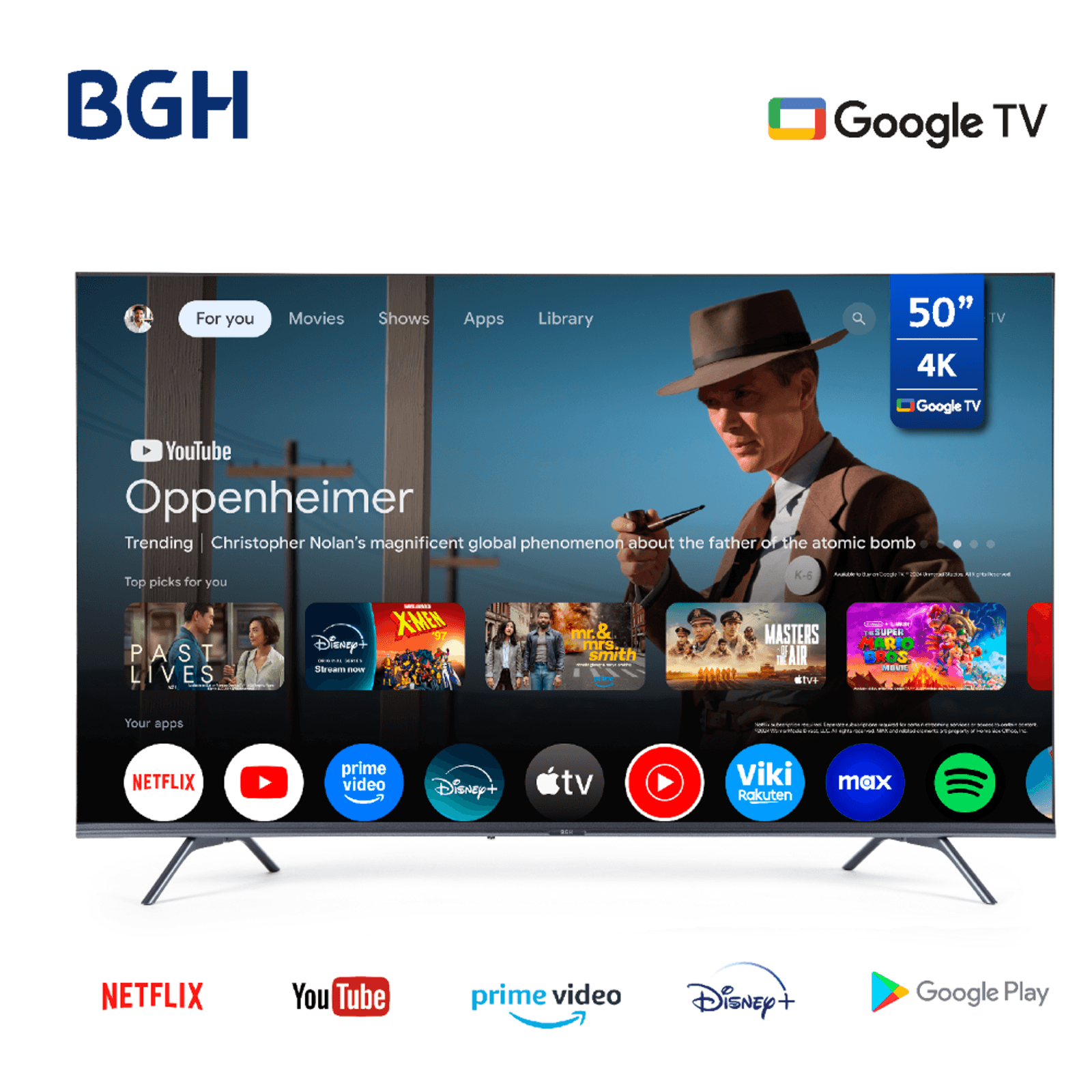 LED 50 BGH B5024US6G SMART TV - Imagen 2