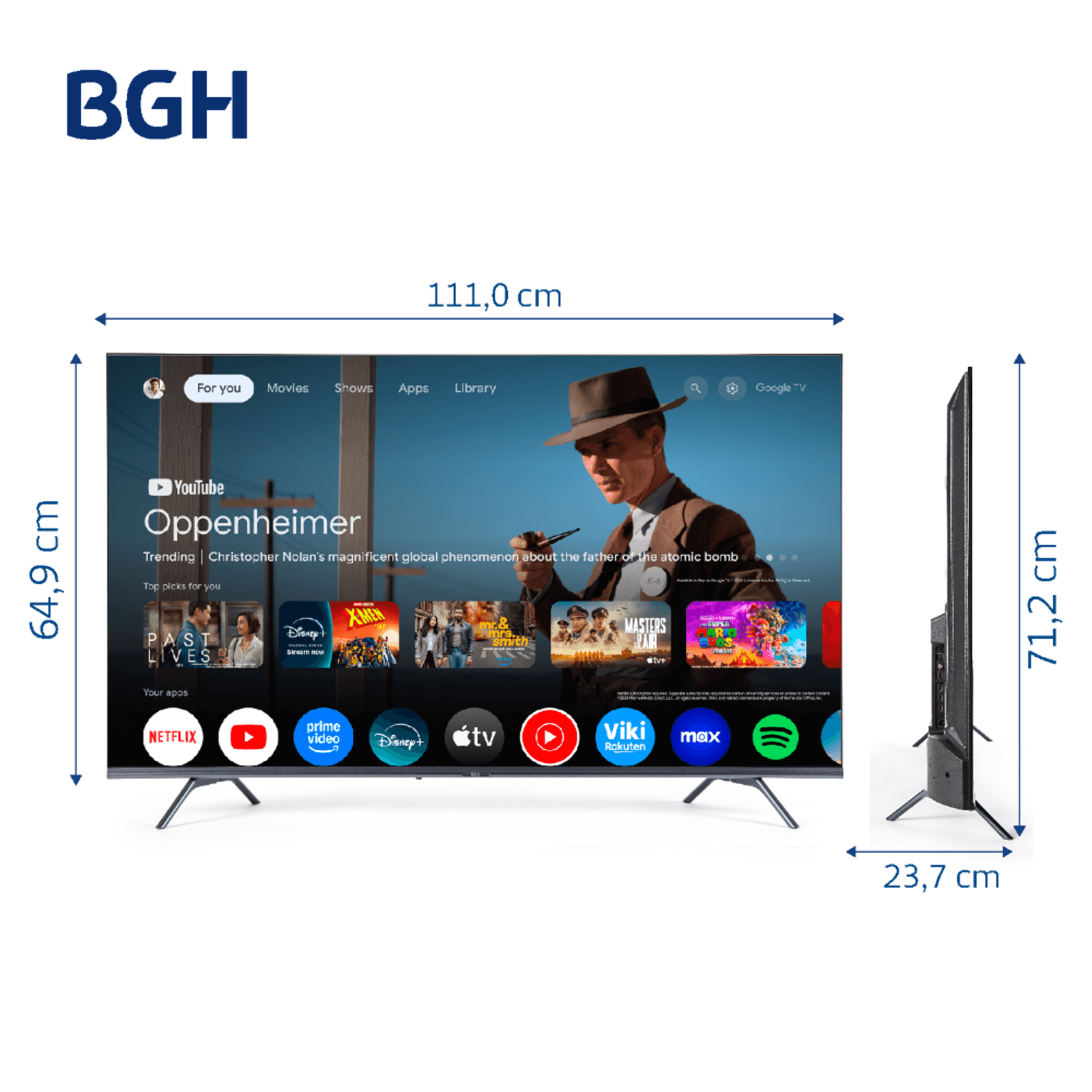 LED 50 BGH B5024US6G SMART TV - Imagen 3