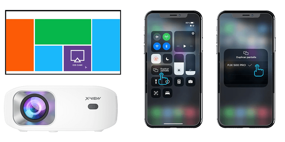 PROYECTOR XVIEW PJX500PRO ANDROID 4K - Imagen 3