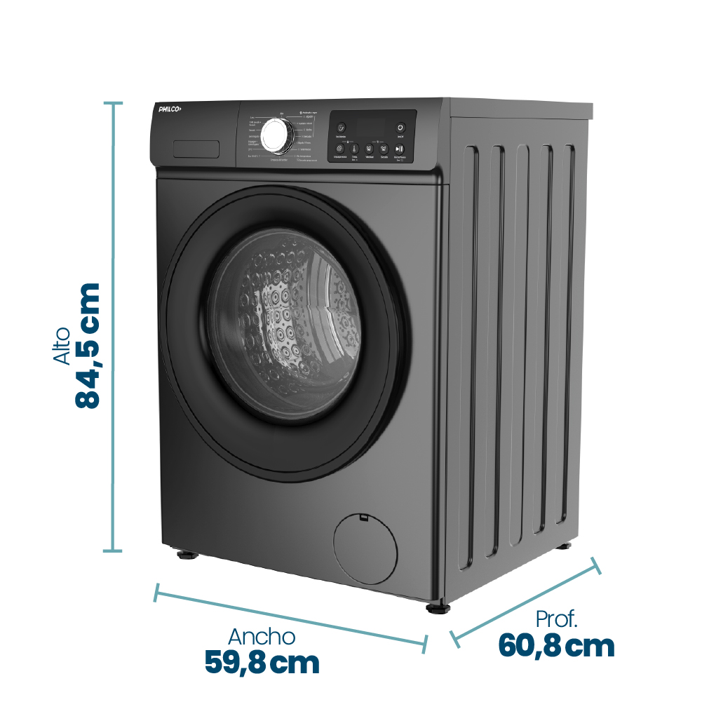 LAVASECARROPAS PHILCO PHLS116-7GN 11KG - Imagen 3