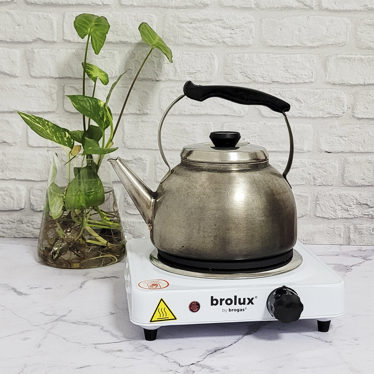 ANAFE ELECTRICO BROGAS 1 HORNALLA AN-01PBL - Imagen 2