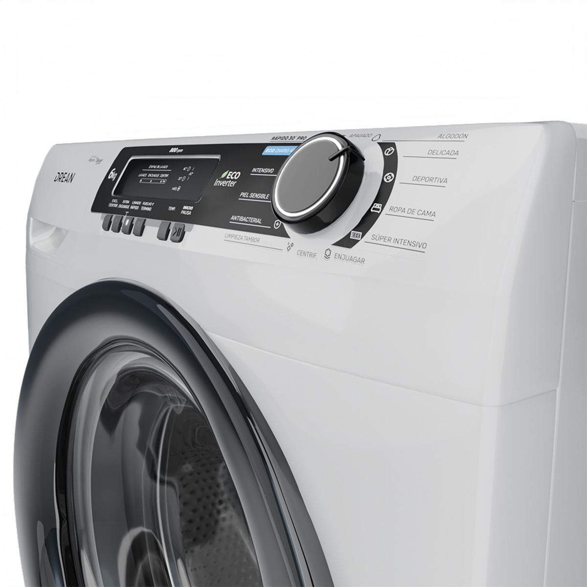 LAVARROPAS DREAN LCFDR0608LBO 6 KG 800RPM INVERTER - Imagen 4