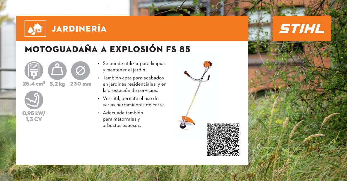 DESMALESADORA STIHL FS 85 - Imagen 2